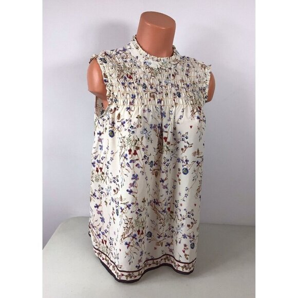 Max Studio Floral Blouse Top Womens Small - Picture 1 of 6